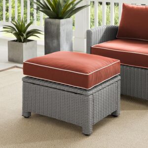 The Bradenton Ottoman adds versatility to entertaining outside. Ideal for propping up your feet or as extra seating