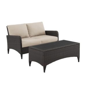 Get cozy and relaxed with the Kiawah 2pc Conversation Set. Enjoy plush
