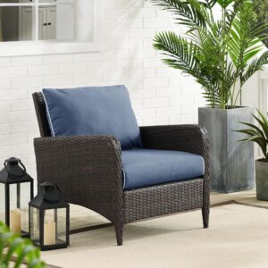 Kick back and relax in the comfort of the Kiawah Outdoor Chair. Enjoy the plush piped cushions and deeps eats