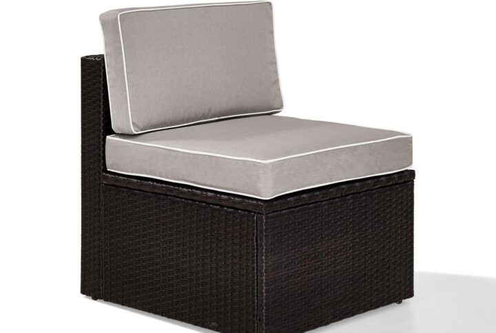 Crafted with all-weather resin wicker woven over a durable steel frame