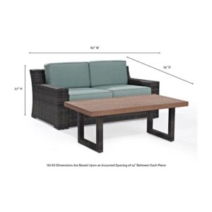 Turn your patio or deck into a backyard oasis with Beaufort 2pc Conversation Set. Featuring a low-profile silhouette and understated curves