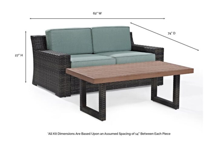 Turn your patio or deck into a backyard oasis with Beaufort 2pc Conversation Set. Featuring a low-profile silhouette and understated curves