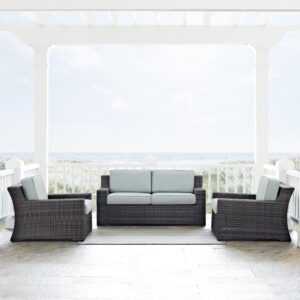 the loveseat and chairs offer deep spacious seats with thick