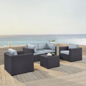 Entertaining outdoors is made effortless with the Biscayne 5pc Conversation Set.  Stylish and durable