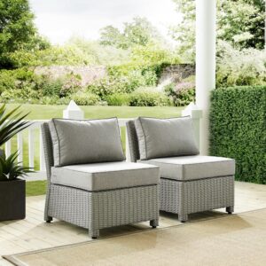 these patio chairs (set of 2) are made for comfort without sacrificing style. Great on their own or paired with the rest of the Bradenton collection
