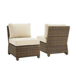 these patio chairs (set of 2) are made for comfort without sacrificing style. Great on their own or paired with the rest of the Bradenton collection