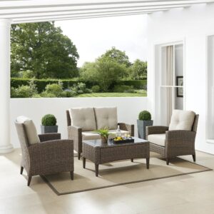 the Rockport 4pc Conversation Set features two chairs