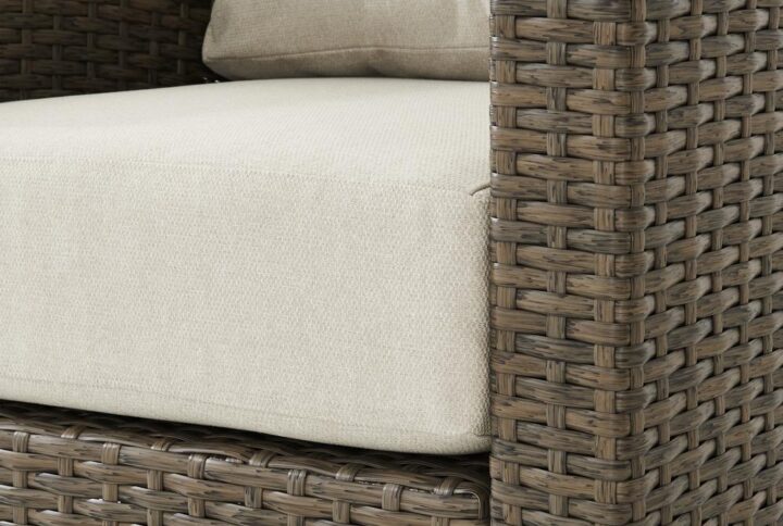 Lounge outdoors in classic style with the Rockport 3pc Outdoor Chair Set. Featuring two armchairs and a coffee table