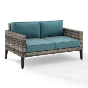 the Prescott Loveseat is a great addition to your at-home retreat. Resistant to the whims of mother nature