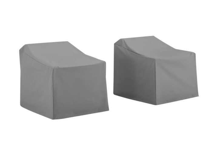 Give your outdoor chairs shelter with this 2pc custom-fitted protective outdoor cover set. Sewn from heavy gauge