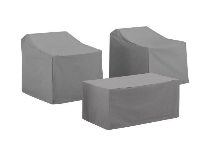 Give your outdoor chat set shelter with this 3pc custom-fitted protective outdoor cover set. Sewn from heavy gauge