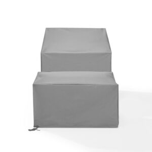 Give shelter to your patio furniture with this 2pc universal protective outdoor cover set. Sewn from heavy gauge