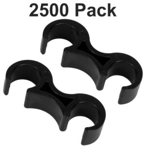 Use this set of ganging clips to attach two 800 lb. Capacity LE-L-3-BK-GG or Y-L-9-BK-GG Folding Chairs together. Ganging clips provide a uniform separation between chairs when setting up row seating. Attach the clips at the top and bottom of the frame to provide extra stability when attaching chairs together.
