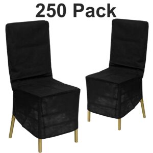 Keep your Chiavari chairs dust free and neatly stored away with this cover. This chair cover by Flash Furniture will come in handy at any banquet facility. Using chair covers will greatly increase the finish life of your Chiavari Chairs and reduce overall maintenance costs.
