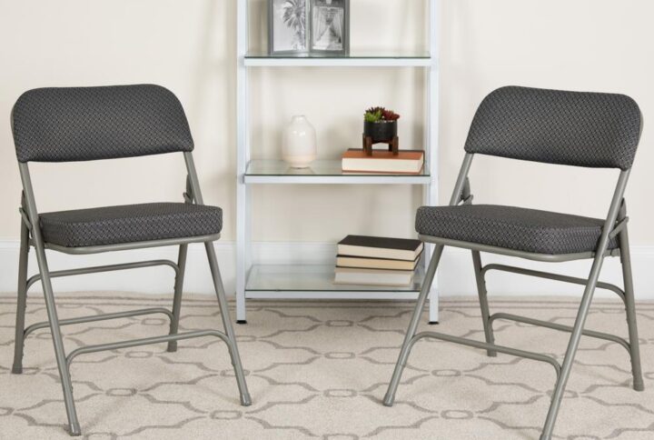 Guests will be amazed in the comfort of this ultra-padded upholstered metal folding chair. Whether you have planned for your guest's arrival or had a sudden influx of family show up on your doorsteps you'll be well prepared with these padded folding chairs. Suitable for everyday use you can host holiday parties