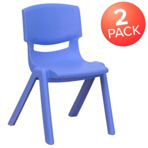these school chairs have no metal pieces making them safe around energetic preschoolers and kindergartners. Be prepared for play dates by having additional kids chairs in the playroom