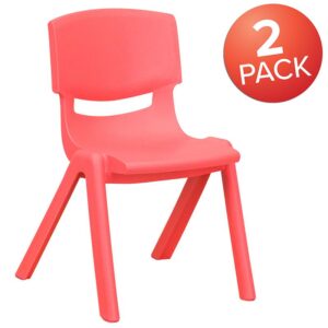 these school chairs have no metal pieces making them safe around energetic preschoolers and kindergartners. Be prepared for play dates by having additional kids chairs in the playroom