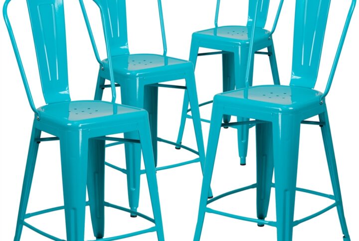 Completely transform your living or restaurant space with this stool. Adding colorful chairs can rev up any setting. The versatility of this chair easily conforms in different environments. The frame is designed for all-weather use making it a great option for indoor and outdoor settings. For longevity