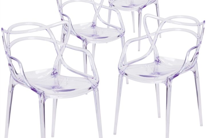 This beautiful work of art has transformed into seating that will captivate everyone. Provide a grand statement and lighten up the room. The transparency of the chair allows it to take up less space visually as with a solid chair. This chair was crafted with an ingenious combination of lightness and strength. Due to its stacking capabilities