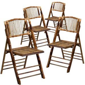 The American Champion Bamboo Folding Chair from Flash Furniture is a premier choice for banquets