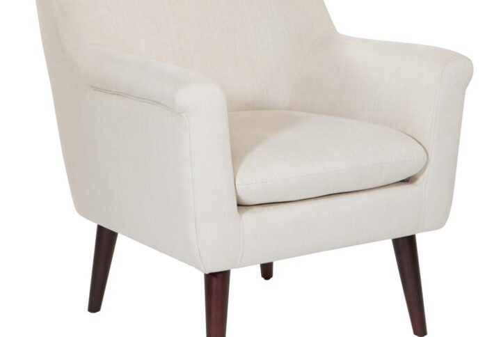 The Mid-Century Dane Accent Chair delivers style and comfort to any space.  Classic rolled arms and high-density foam core cushion provide an alluring reprieve from your busy day. Solid wood tapered legs and subtle piping create refined detailing on this sophisticated chair. Upholstered in richly hued tones