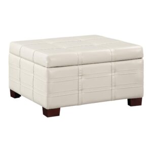 Add the finishing touch to any room with our Detour Storage Ottoman. Classic style with double stitch