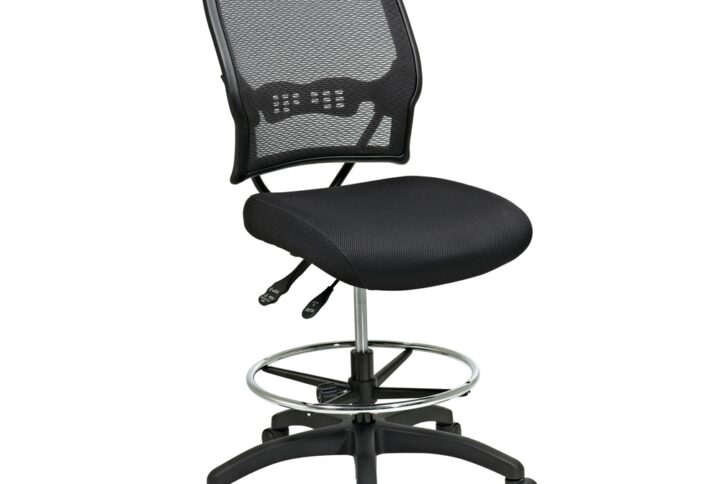 Deluxe Ergonomic AirGrid® Back Drafting Chair with Mesh Seat