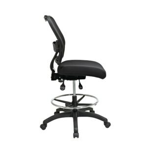 Deluxe Ergonomic AirGrid® Back Drafting Chair with Mesh Seat