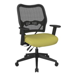 Deluxe Chair with AirGrid® Back and Olive Fabric Seat