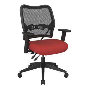 Deluxe Chair with AirGrid® Back and Red Mesh Seat