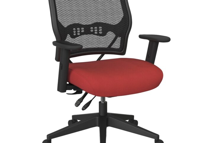 Deluxe Chair with AirGrid® Back and Red Mesh Seat