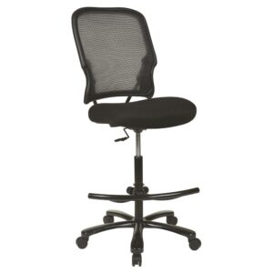 Double AirGrid® Back Drafting Chair with Black Mesh Seat