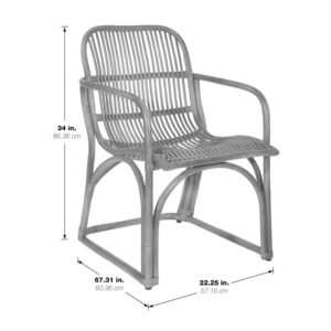 the Hastings Chair from OSP Home Furnishings™ is full of character. Crafted of stylish natural rattan