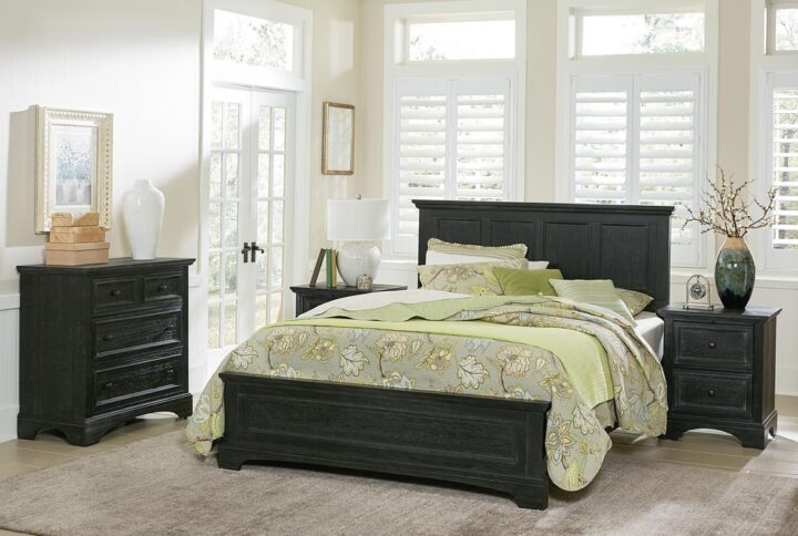 A transitional take on farmhouse design. The farmhouse basics king bed collection will rejuvenate your home furnishings. This collection includes one king bed set