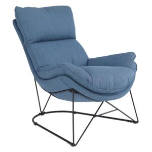 making this the perfect accent chair for watching TV or reading a book. Modern steel frame in powder coat black