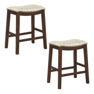 Refresh your kitchen with a pair of chic 24" counter height bar stools. The perfect option for entertaining friends