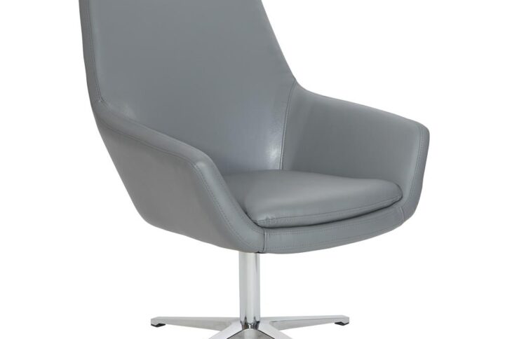 Elegant lines create a sophisticated focal point in your office with the Modern Scoop Design Chair by Worksmart.  The angled high back