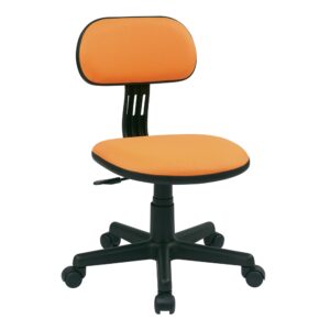 Student Task Chair in Orange Fabric