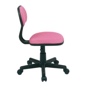 Student Task Chair in Pink Fabric