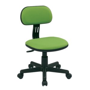 Student Task Chair in Green Fabric