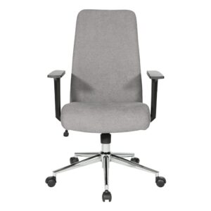 the Evanston office chair will add a refined style to your office space. The high back design with built in lumbar support and cushioned seating provide lasting comfort. Modify the seat to your own needs with the locking tilt control and height adjustment. Set atop a 5 star gleaming chrome base with heavy duty carpet casters that allow effortless mobility.