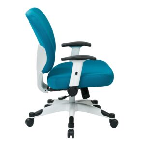 Height Adjustable Flip Arms and Coated Nylon Base (Blue )