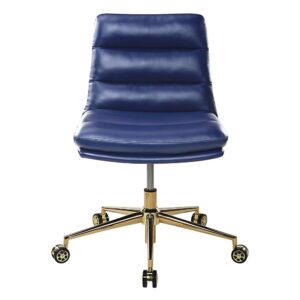 Add sophisticated style and plush comfort to any home office with our Legacy Office Chair available in either faux leather or trending polyester upholstery.  The modern scoop design holds a Mid-Century pose while offering welcomed features like pneumatic seat height adjustment