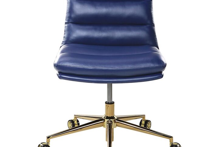 Add sophisticated style and plush comfort to any home office with our Legacy Office Chair available in either faux leather or trending polyester upholstery.  The modern scoop design holds a Mid-Century pose while offering welcomed features like pneumatic seat height adjustment