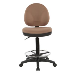 and this seat provides total comfort and functionality for professionals and students alike. Transition easily from sitting to standing after working on the plush padded seat. Your spine is cradled by a contoured back with built-in lumbar support. Adjust the height of both your seat and your footring to your personal preference
