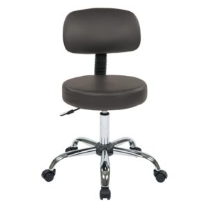 this stylish stool chair is as aesthetically pleasing as it is functional. Initiatively designed with rolling caster wheels