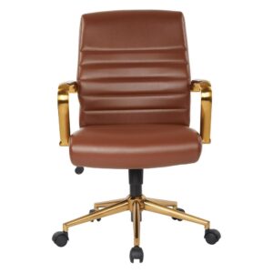 this chair features one-touch pneumatic seat height adjustment
