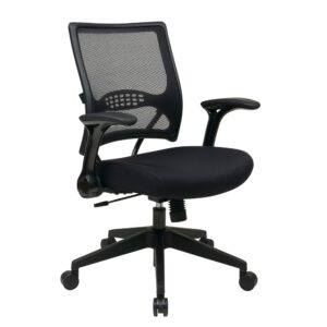2-to-1 Synchro Tilt Professional AirGrid® Back and Mesh Seat Managers Chair with Flip Arms and Angled Gunmetal Coated Base