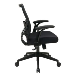 2-to-1 Synchro Tilt Professional AirGrid® Back and Mesh Seat Managers Chair with Flip Arms and Angled Gunmetal Coated Base
