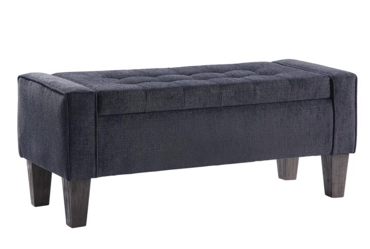 Offer an attractive storage solution ideal for every room of your home with our Baytown Storage Bench. Plush button tufted